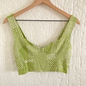 Kendall & Kylie Green Cropped Top Tank Size Medium